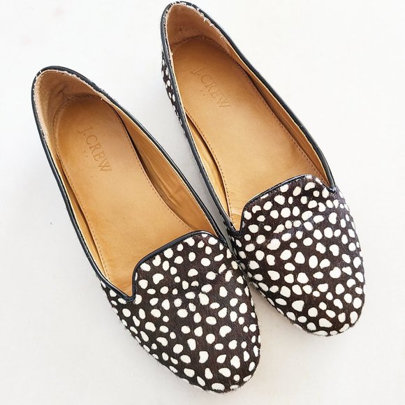 J. Crew Shoes - J. Crew cora leopard calf hair loafers